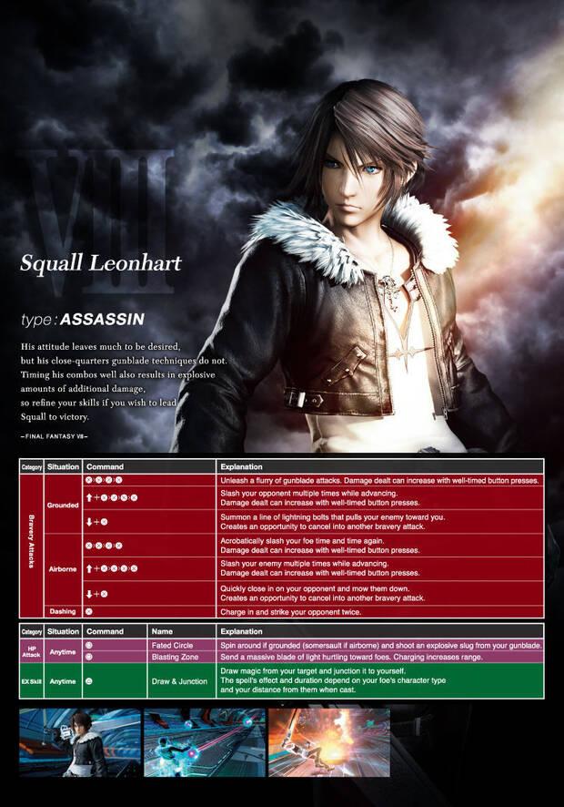 Conoce los movimientos de los personajes de Dissidia Final Fantasy NT Imagen 9