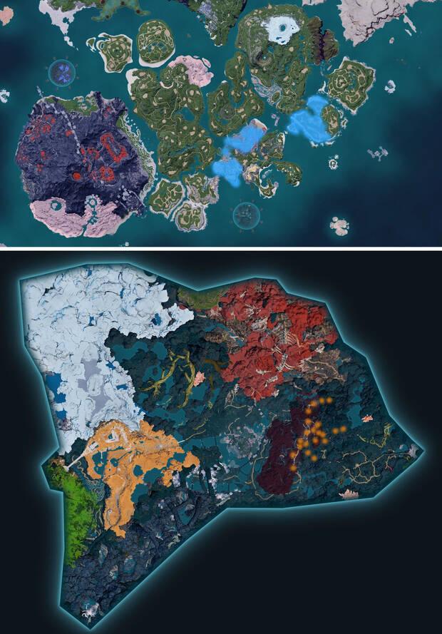 Palworld - Mapa con la localizaci�n del Pal Wispaw