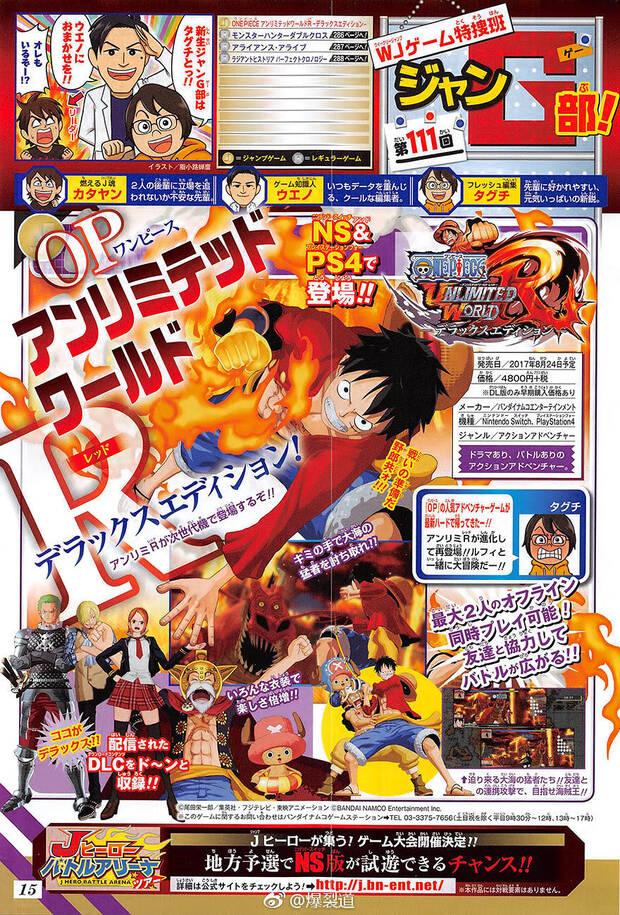 Anunciado One Piece: Unlimited World Red Deluxe Edition para PS4 y Switch Imagen 2