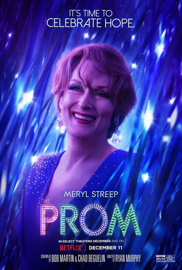 Meryl Streep en el póster de The Prom
