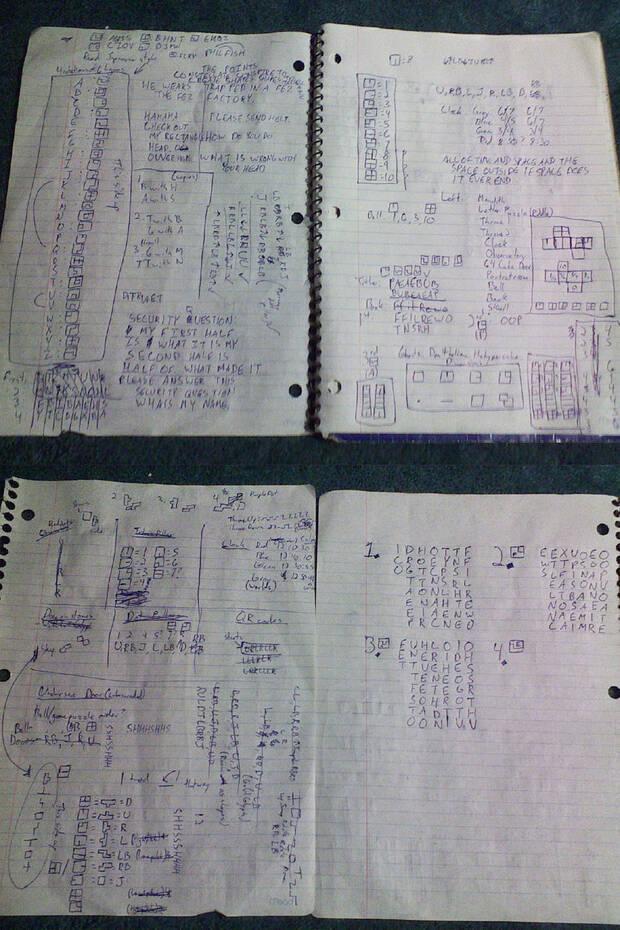 En 2012 se creó un blog en el que jugadores de 'FEZ' compartían las notas que habían tomado a mano para descifrar el gran rompecabezas de Phil Fish.