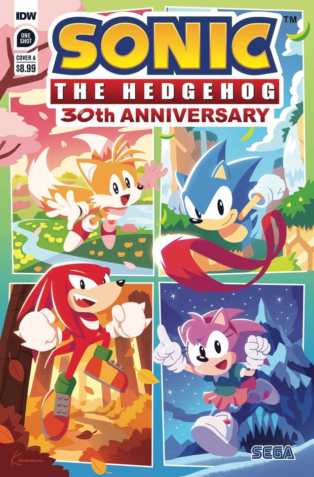 Una de las portadas del nmero especial por el 30 aniversario de Sonic.