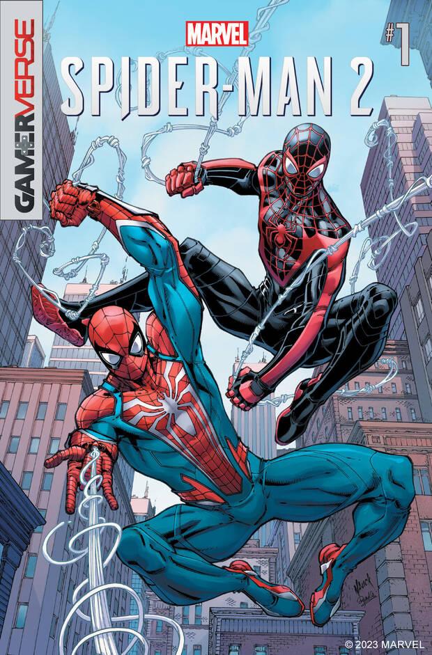 Portada del cmic precuela de Marvel's Spider-Man 2.