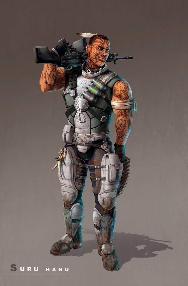 Arte conceptual para el protagonista de 'Scourge: Outbreak'.
