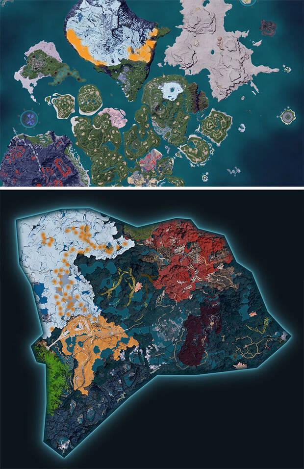 Palworld - Mapa con la localizaci�n del Pal Rayhound Cryst