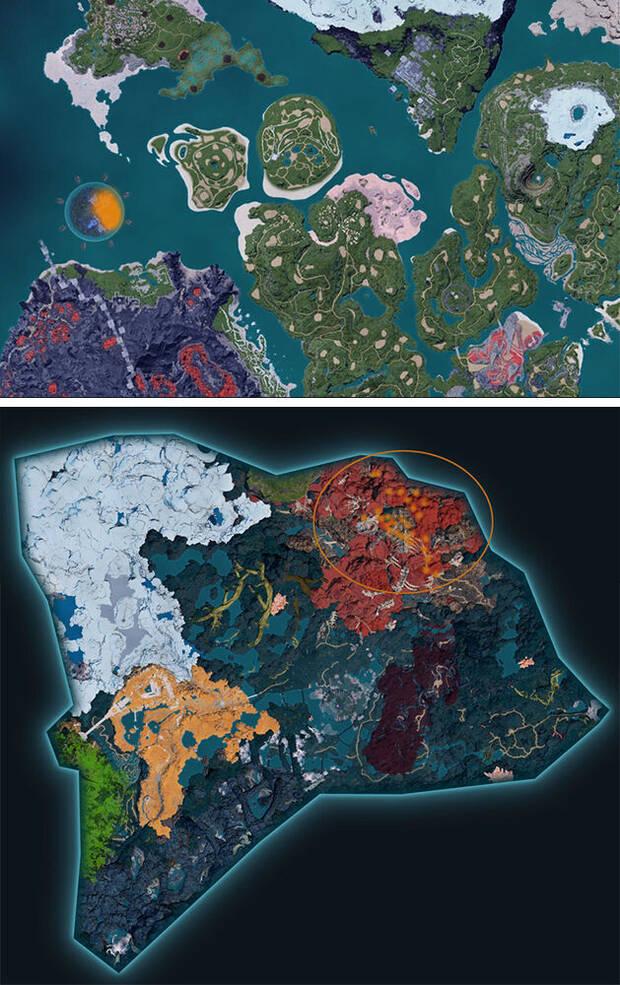 Palworld - Mapa con la localizaci�n del Pal Majex