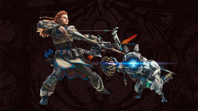 Aloy de Horizon en Monster Hunter World