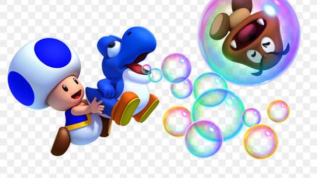Cómo jugar con Toad azul en New Super Mario Bros. U Deluxe - New Super Mario Bros. U Deluxe