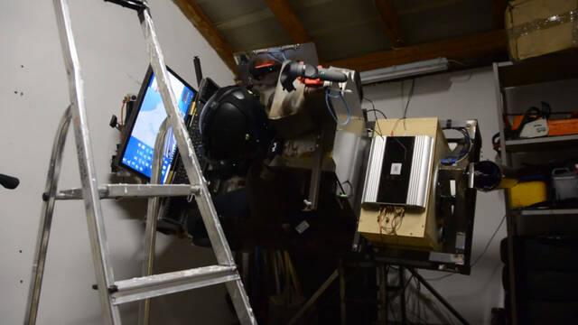 Simulador de aviaci�n casero