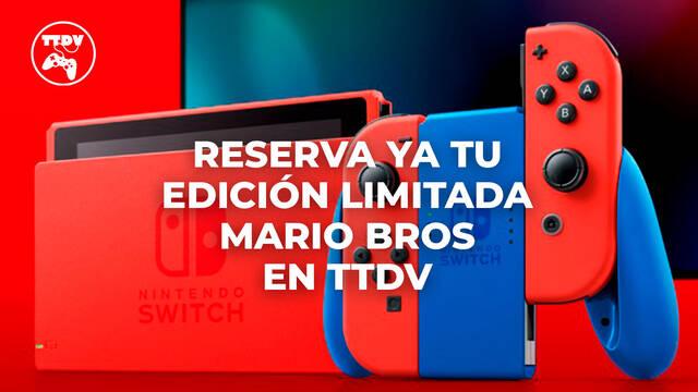 TTDV abre las reservas de la edici�n Mario de Nintendo Switch en rojo y azul