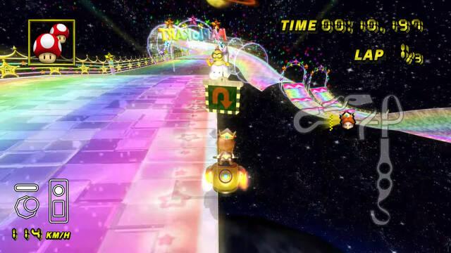Mario Kart Wii speedrun Senda Arcoiris ultraatajo