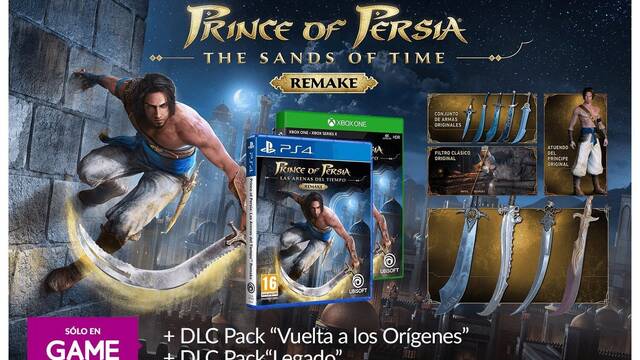 Prince of Persia: The Sands of Time Remake y sus reservas en GAME