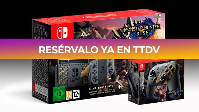 TTDV abre las reservas de la Switch edici�n especial de Monster Hunter Rise.