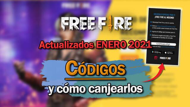 Free Fire: Todos los códigos de recompensas gratis (Enero 2022)
