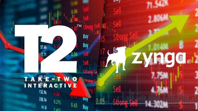 Caen las acciones de Take-Two y suben las de Zynga
