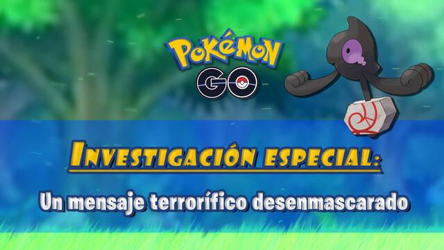 Un mensaje terrorífico desenmascarado en Pokémon GO: Tareas, fases y recompensas