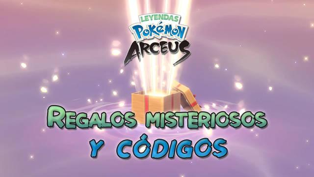 Regalo misterioso y códigos en Leyendas Pokémon: Arceus