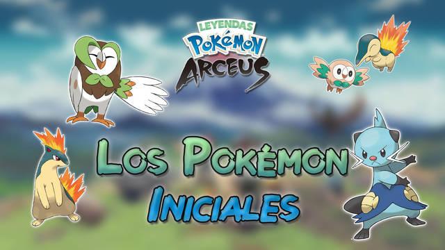 Pokémon iniciales en Leyendas Pokémon Arceus: cuál elegir y evoluciones