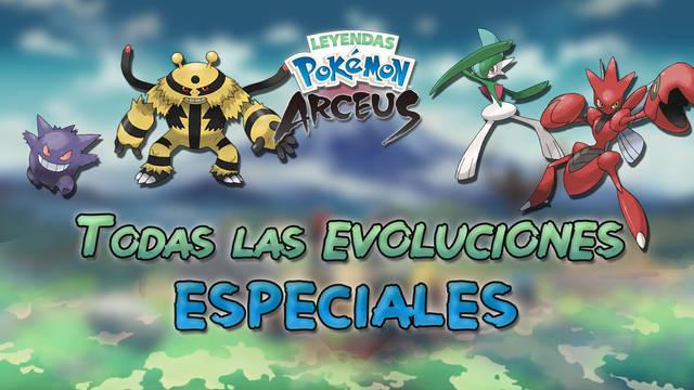 Todas las evoluciones especiales de Leyendas Pokémon Arceus - Leyendas Pokémon Arceus