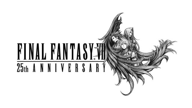 Final Fantasy VII presenta el logo de su 25 aniversario.