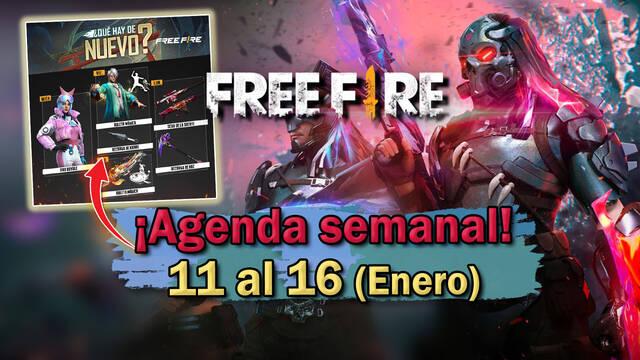 FREE FIRE | Agenda semanal del 11 al 16 de enero: Todas las novedades de la tienda