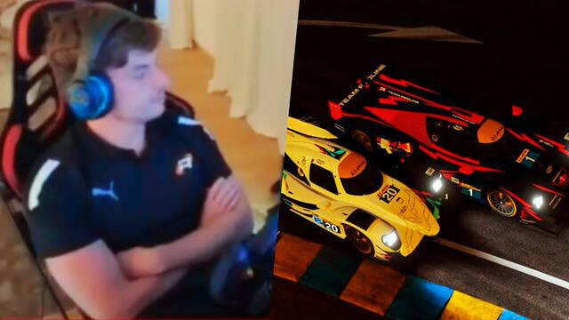 Cabreo de Max Verstappen por fallos t�cnicos en competici�n online