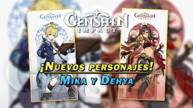 Genshin Impact revelados dos nuevos personajes: Mika y Dehya