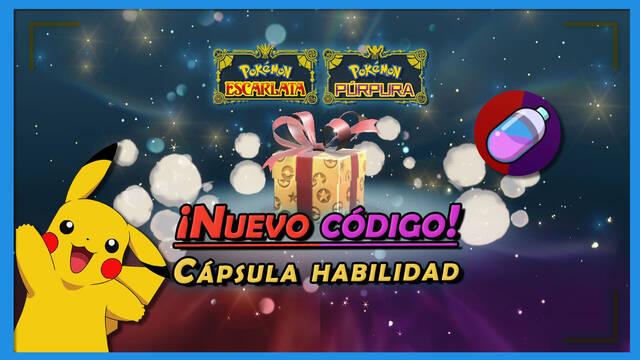 Pok�mon Escarlata y P�rpura: Nuevo c�digo regalo global para recibir una C�psula Habilidad