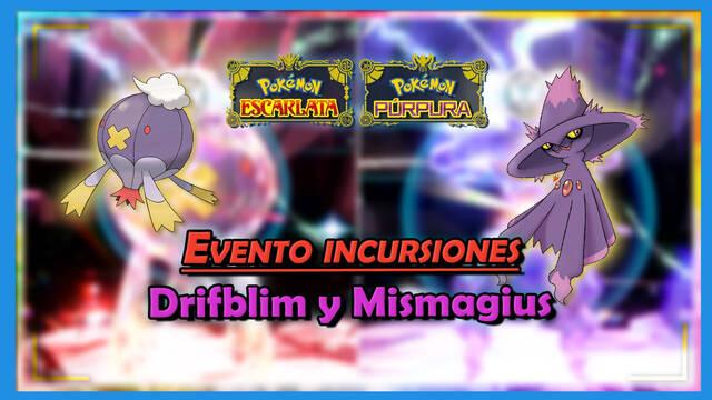 Evento de Teraincursiones de Drifblim y Mismagius en Pok�mon Escarlata y P�rpura: Fechas, detalles y mejores counters