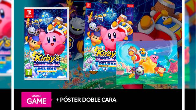 Kirby's Return to Dream Land Deluxe reserva en GAME y llévate gratis de regalo póster a doble cara exclusivo
