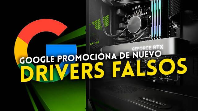 Google promociona drivers falsos de NVIDIA con virus