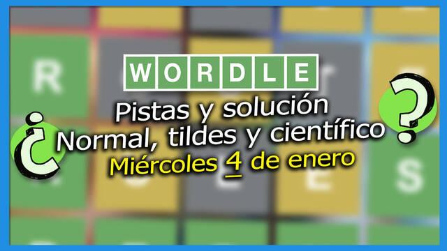 Pistas y soluciones para el Wordle del mi�rcoles 4 de enero de 2023