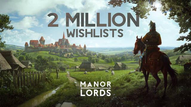 Manor Lords buscaba estar en 14.000 listas de deseados en Steam y ha superado ya los 2 millones