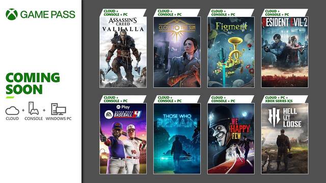 Resident Evil 2 Remake, Assassin's Creed: Valhalla y m�s se suman este mes a Xbox Game Pass