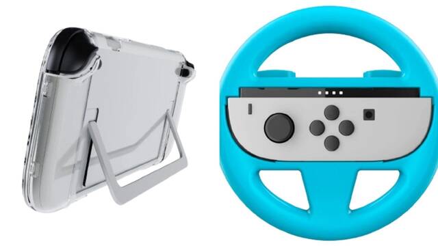 Una empresa de periféricos muestra un modelo de Nintendo Switch 2 en color gris