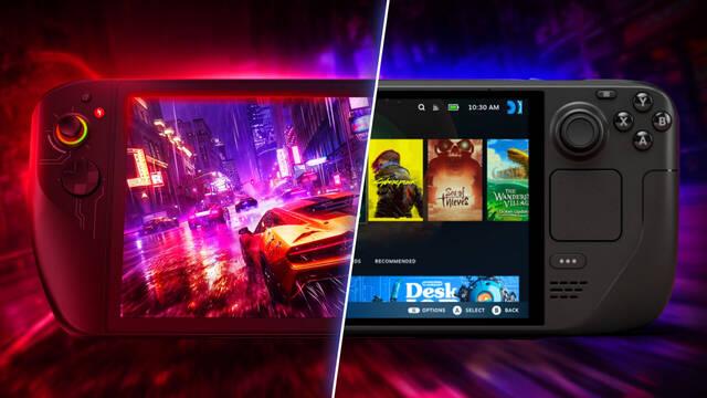 El Steam Deck de ACER comparado en tama�o con el resto