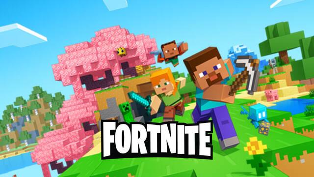 �La m�s grande de todos los tiempos? Un nuevo rumor apunta a que Fortnite tendr� una colaboraci�n con Minecraft