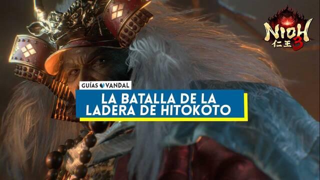 La batalla de la ladera de Hitokoto al 100% en Nioh 3 - Nioh 3