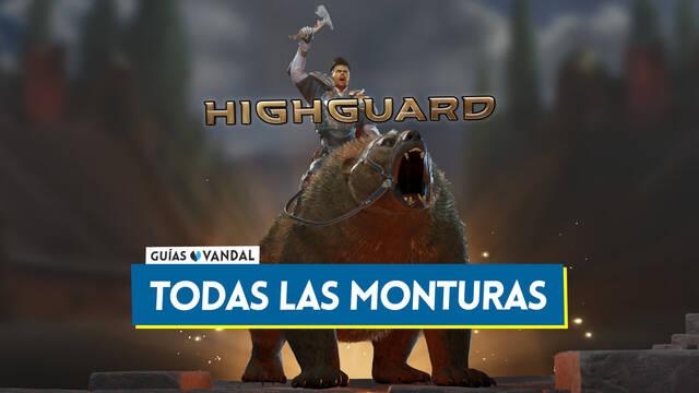 Tipos de monturas en Highguard, diferencias y c�mo mejorarlas - Highguard