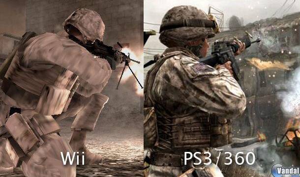 Comparan Call of Duty 4 de Wii con el original