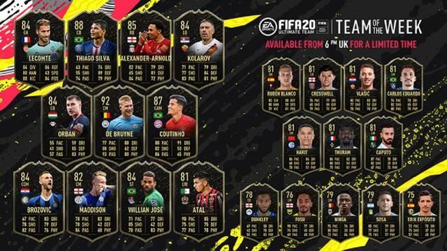 fifa 22 totw 1 fifa 22 totw 1