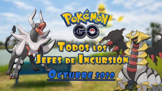 Pok�mon Go: Todos los jefes de incursi�n de Octubre 2020 (nivel 1, 3, 5 y Mega)
