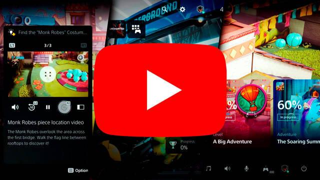 PS5 interfaz v�deo �xito Youtube 6 millones