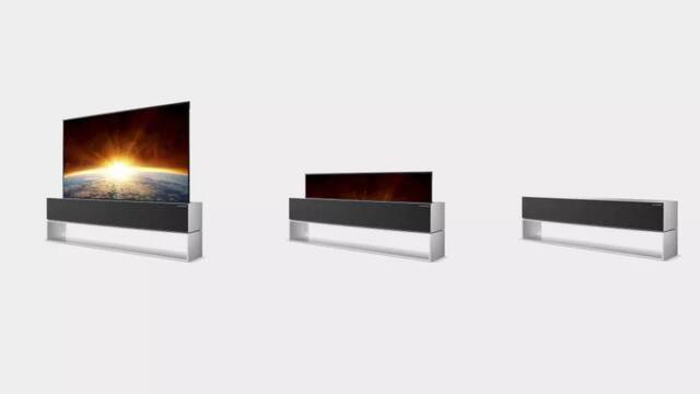 LG presenta la primera televisi�n enrollable del mundo.