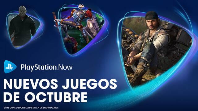 Juegos de PS Now de octubre de 2020.