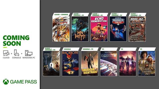 Juegos de Xbox Game Pass en la segunda tanda de octubre de 2021.