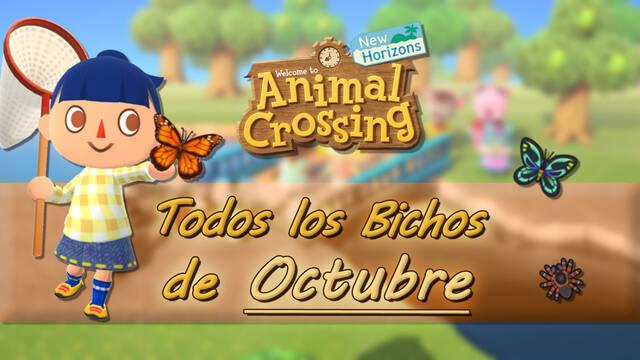 Animal Crossing New Horizons: todos los Bichos en octubre 2021