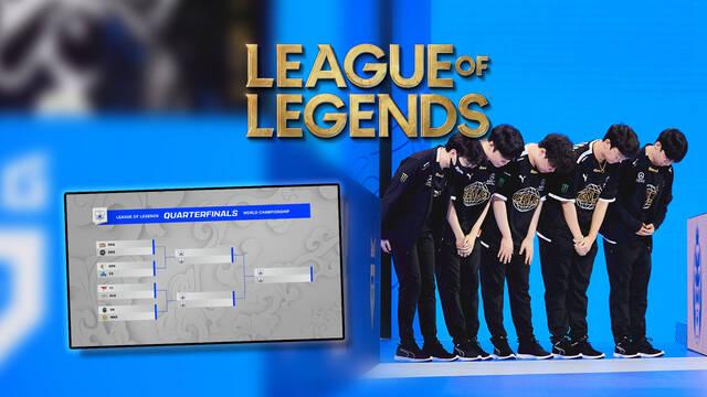 LoL Worlds 2021: Resultado del sorteo de cuartos de final