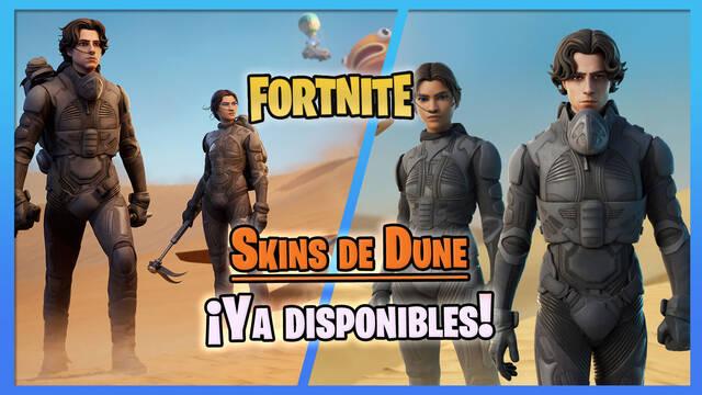 Dune llega a Fortnite: Skins de Paul Atreides y Chani ya disponibles