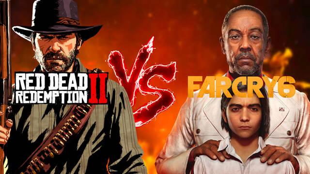 Comparan la jugabilidad de Red Dead Redemption 2 vs la de Far Cry 6.